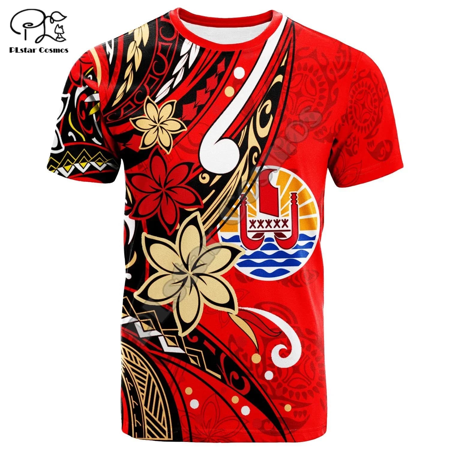 NewFashion French Polynesia Tahiti Country Flag Tribal Culture Retro 3DPrint Men/Women Summer Colorful Short Sleeves T-Shirts B5
