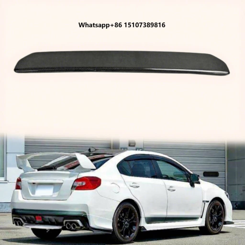 FOR Carbon Fiber 14-18 Impreza WRX VAB VAF WRX STI Style Rear Bumper Diffuser (Without Fitting Accessories)