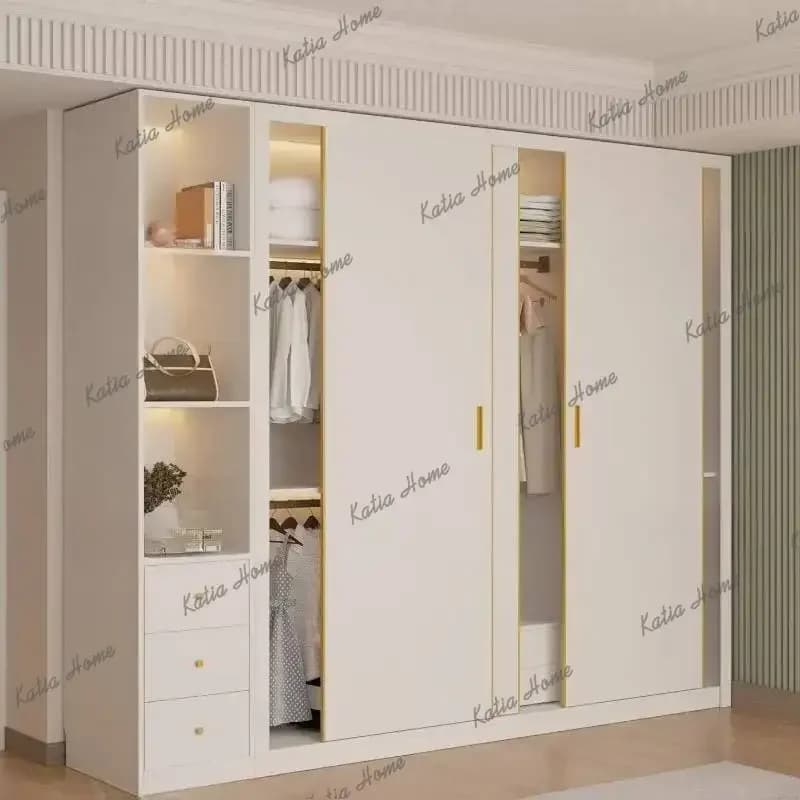 FG Design Assemble Wardrobes Customized Decoration Drawers Room Wardrobe Closet Storage Shelves Mueble Organizador Furniture Hom