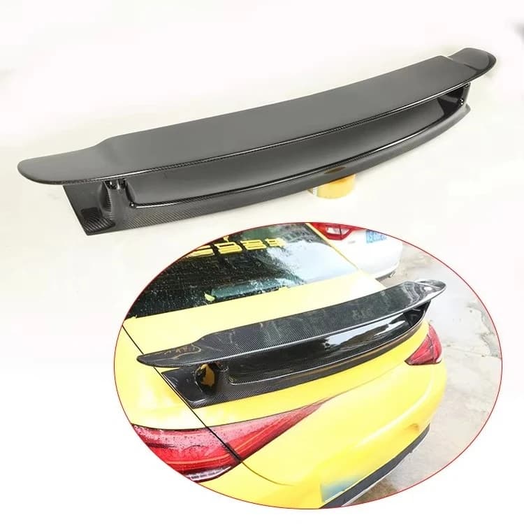 Double GT Style Carbon Fiber Rear Spoiler Rear Trunk GT Lip Wing Spoiler for Mercedes-Benz CLS300  CLS63 AMG W257  2018-2023