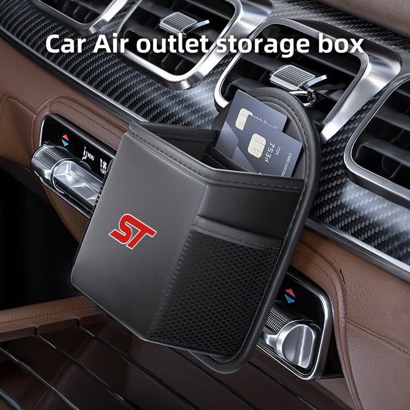 Car Air Vent Storage Box Phone Holder Sunglasses Bag Auto Accessories For Ford ST Racing Mondeo S-MAX Performance Focus