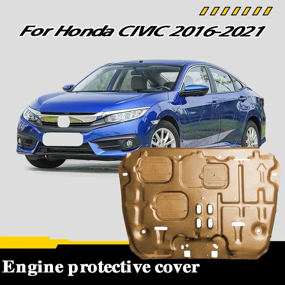 Under Engine Guard Plate For Honda ‌CIVIC 2016-2021 1.5T 1.0T Mud Fender Cover mudguard protector Front Underbody Shield