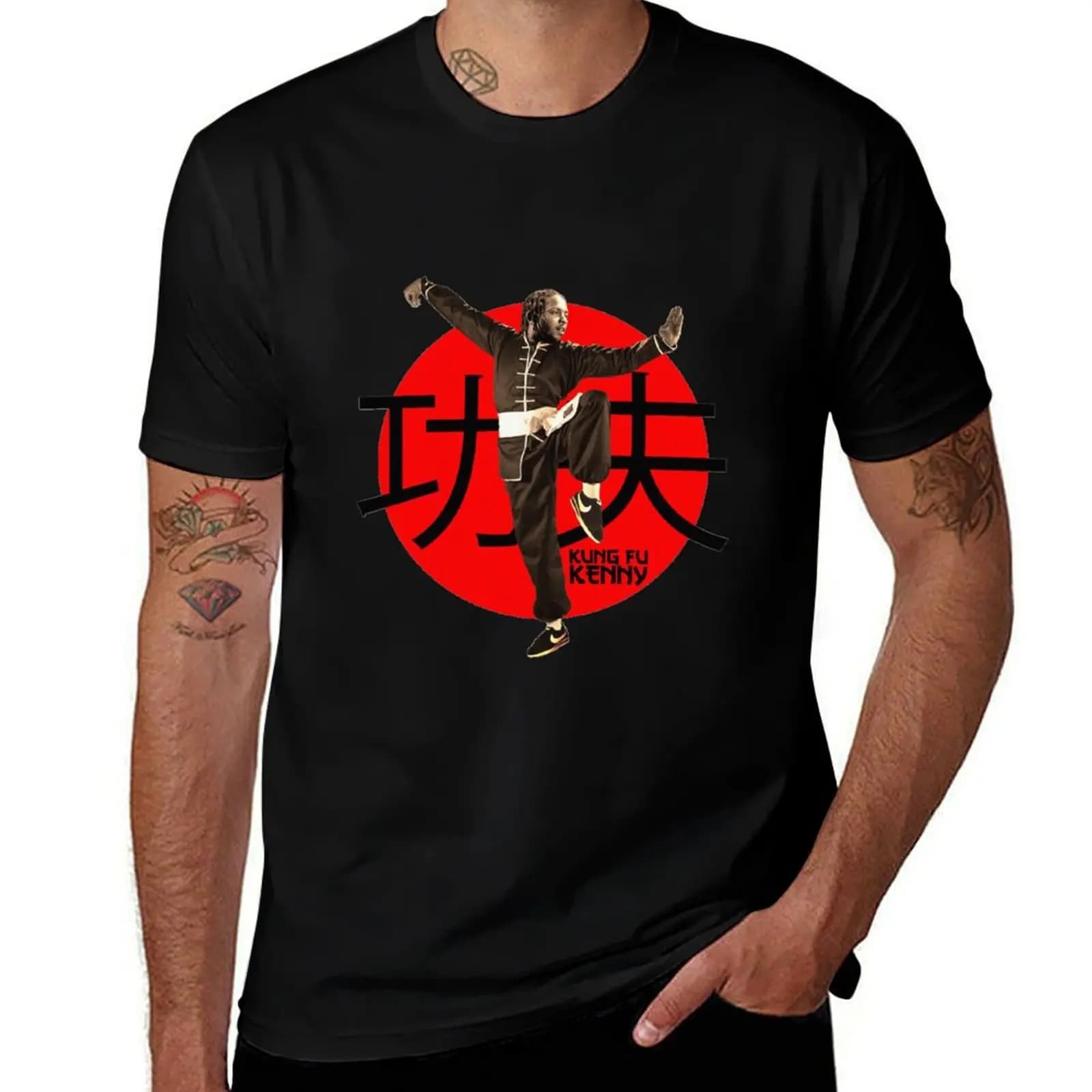 Kung Fu Kenny (Kendrick Lamar) T-Shirt Moisture Control Sports Tee T-Shirt