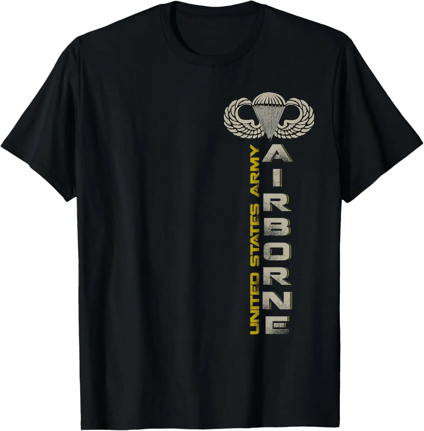 US Army Airborne Division Paratrooper Veterans Day T-Shirt 100% Cotton O-Neck Short Sleeve Summer Casual Mens T-shirt Size S-3XL