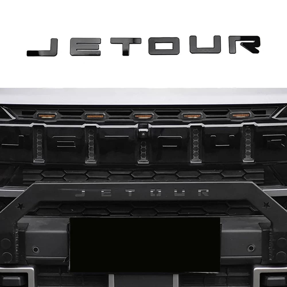For Chery Jetour Traveler T2 Car Logo Black Sticker Car Letter Label Supplies Exterior Accessories Automobiles Parts