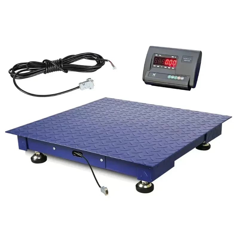 Electronic Floor Scale with A12E Indicator, Platform Industrial Scale, 1T, 2T, 3T, 5T, 1.5x1.5m
