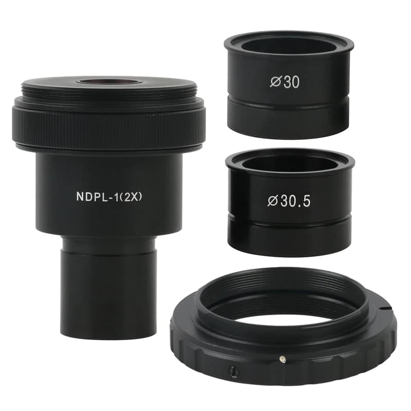 23.2mm 30mm Digital Interface T2 Mount Adapter 9.6X Eyepiece Lens Biological Stereo Microscop Adapter For Canon Nikon SLR Camera