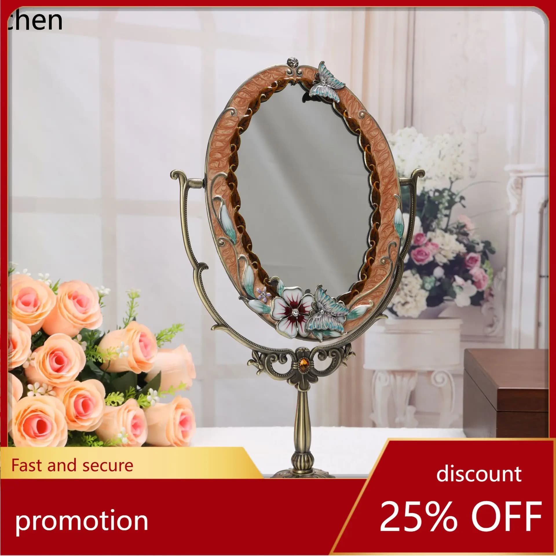 YFY  metal table mirror enamel table mirror high-definition lens