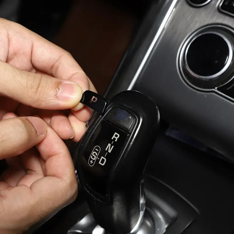 Suetlcoity For Land Rover Discovery Sport 20-23 Aluminum Alloy Car Gear Shift Head P Button Cover Trim Sticker Car Accessories