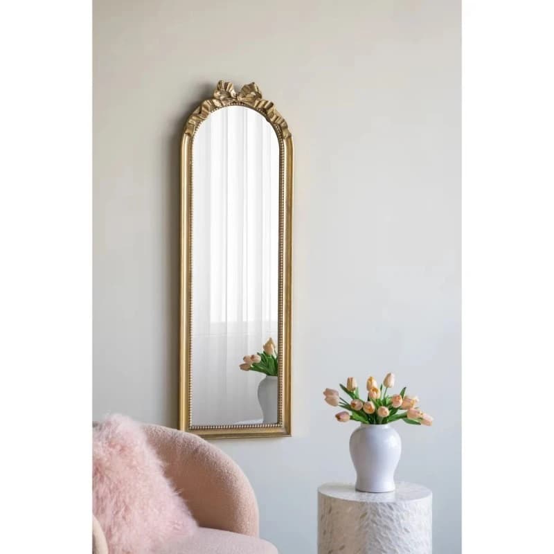 Modern minimalist metal full body mirror gold frame wall mirror decoration