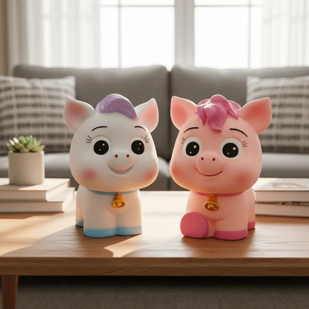 Durable Unbreakable Horse Money Jar Good Luck Decorative Animal Piggy Bank Cute Money Saving Box Adult