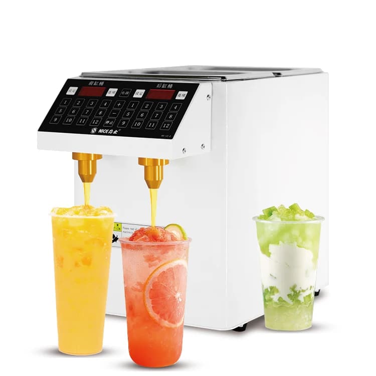 Bubbletea Syrup Dosing Equipment  6L+6L Fructose Dispenser Milk Tea Shop Precision Fructose Machine Sugar Dispenser Machine
