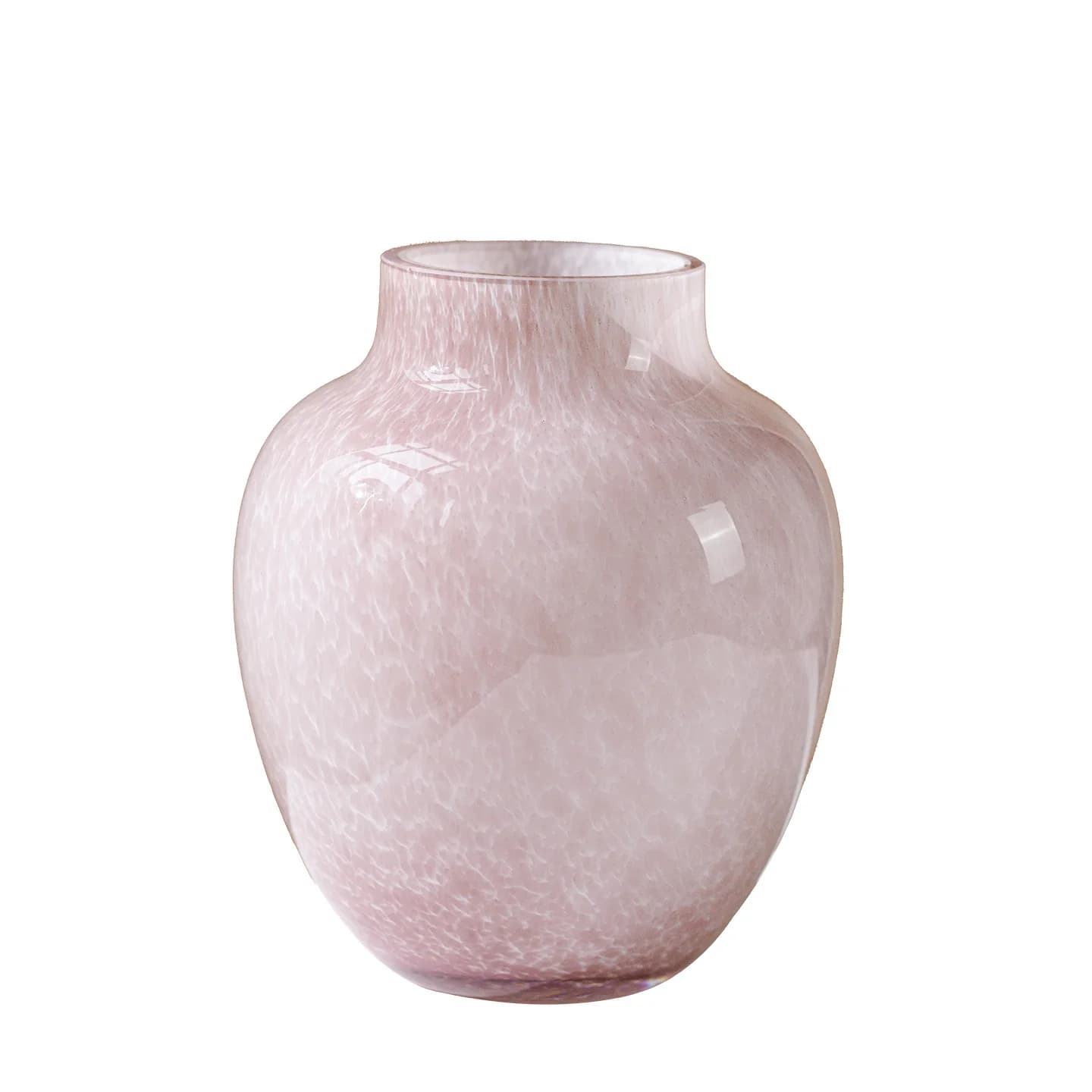 Nordic blue glass vase, high-end home living room vase, decoration, ornament