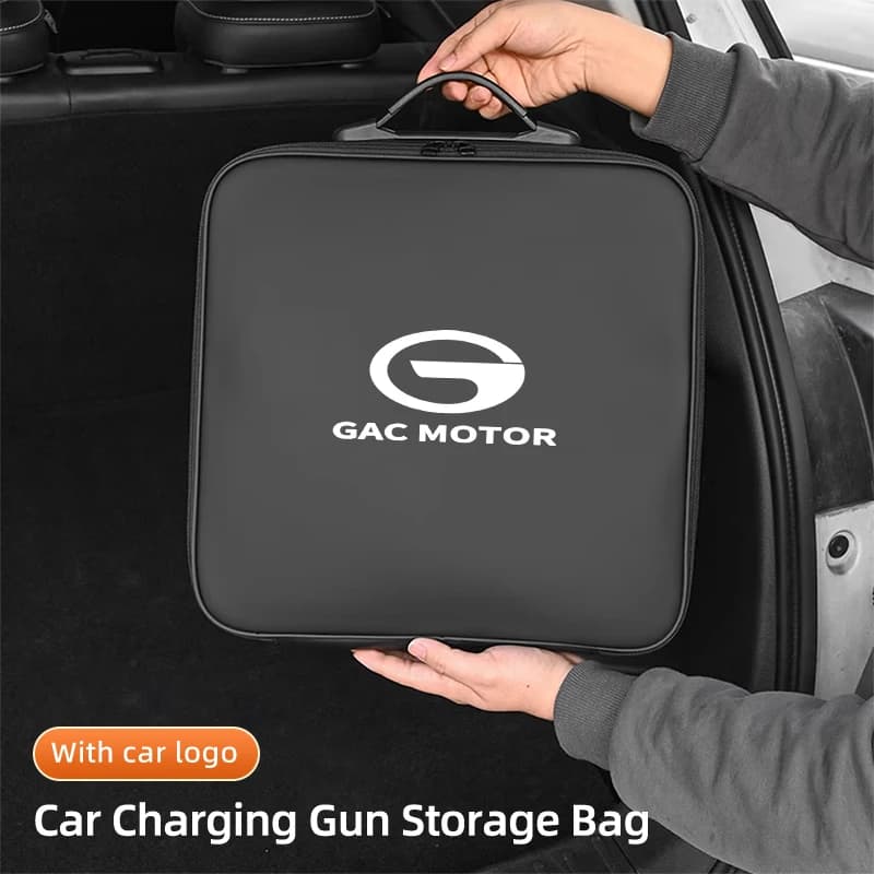 EV Car Charging Cable Storage Box Electric Vehicle Charger Cables Carry Bag For GAC trumpchi GS3 GS8 2016 Emkoo 2022 GS4 GS5