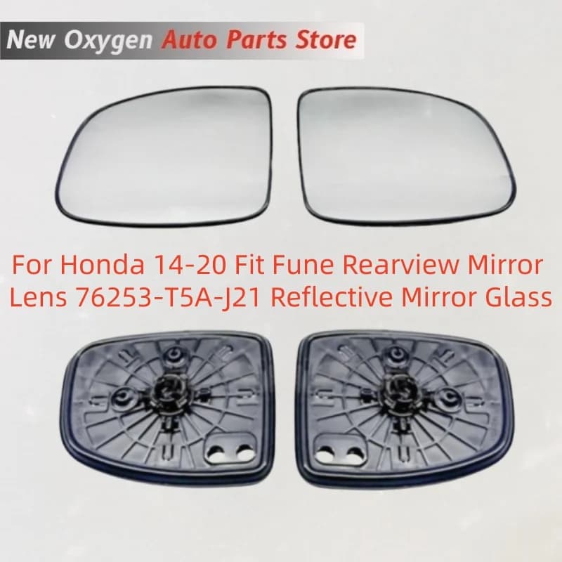 For Honda 14-20 Fit Fune Rearview Mirror Lens 76253-T5A-J21 Reflective Mirror Glass