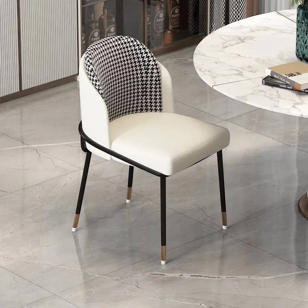 Nordic minimalist modern chair light luxury high-end dining chair backrest home hotel leisure makeup stool furniture