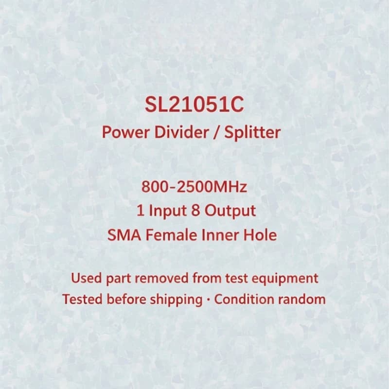 1 to 8 RF Power Divider SMA GPS WIFI Microstrip Splitter 0.8-2.5GHz Coaxial Power Combiner