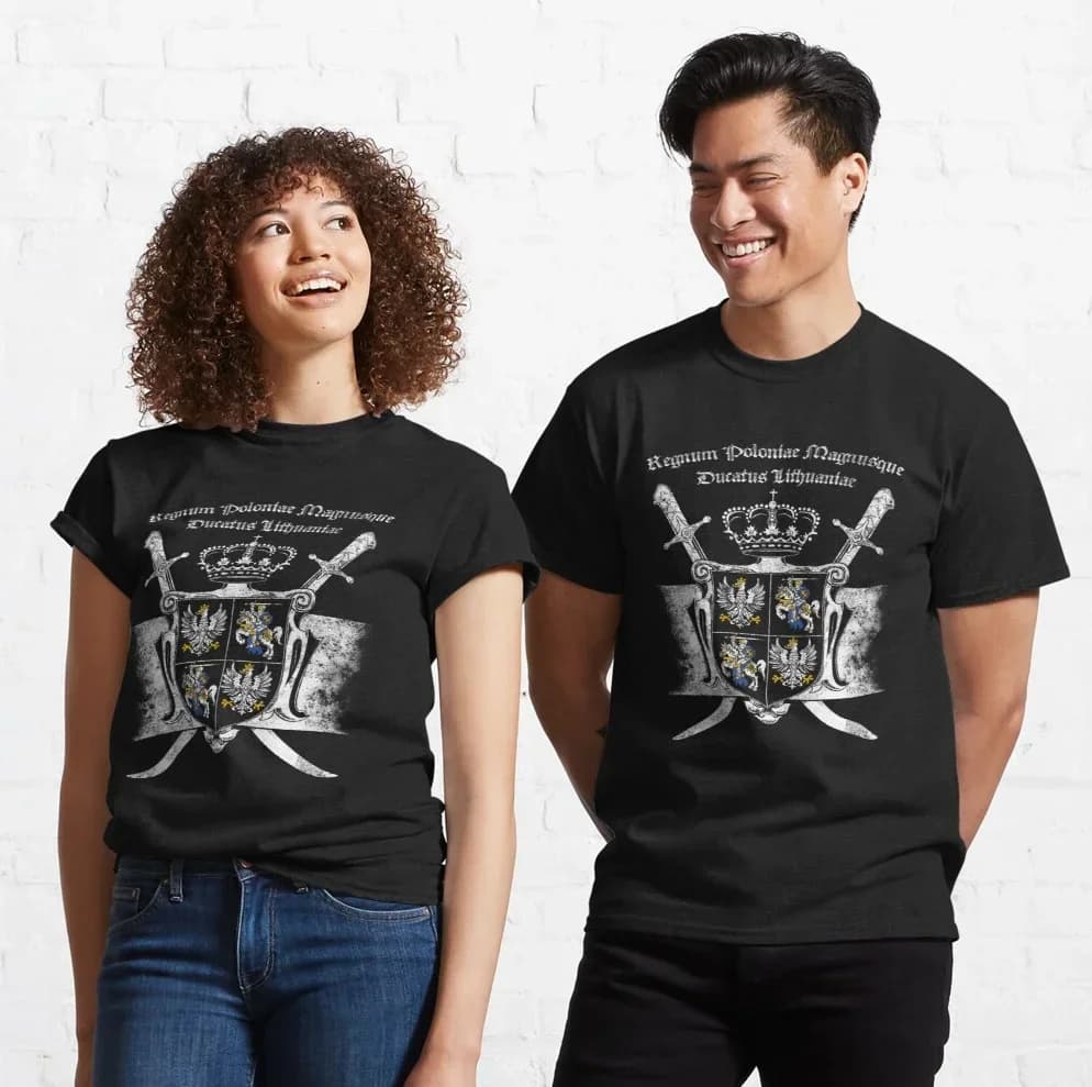 Polish–Lithuanian Commonwealth T-Shirt 100% Cotton O-Neck Short Sleeve Summer Casual Mens T-shirt Streetwear