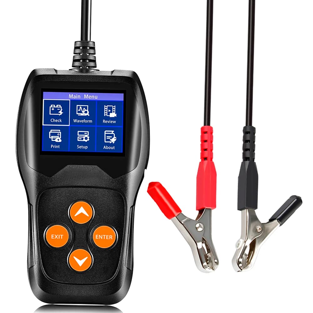 For Car Battery Tester KW600 Automatic Smart 12V Auto Battery Analyzer Voltage 100 to 2000CCA Cranking Car Battery Tester
