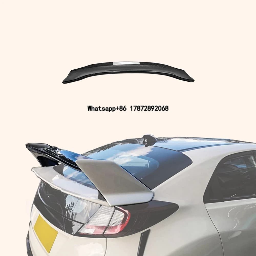 For ype R FK2 15-17 EPA Style Rear Spoiler Blade Carbon Fiber