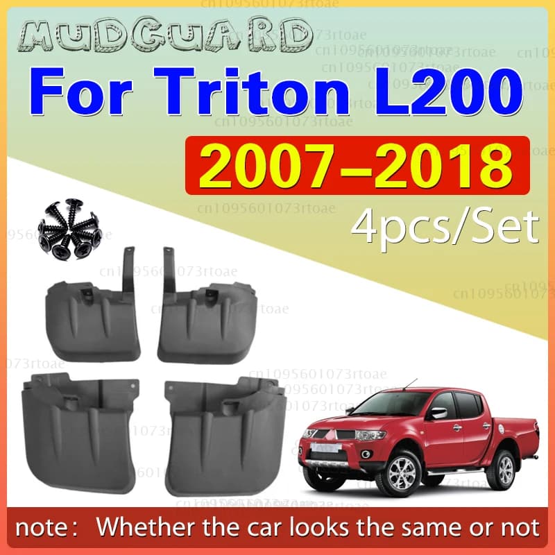 Car Mudguards Mud Flaps For Mitsubishi Triton MQ GLX L200 L200 2007-2018 Mudguards Splash Guards Mud Flaps Fender Accessories