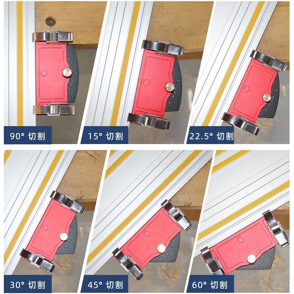 Adjustable Track Saw High-Precision Multi-Angle with Red and Black Color Scheme and Precision Engineering