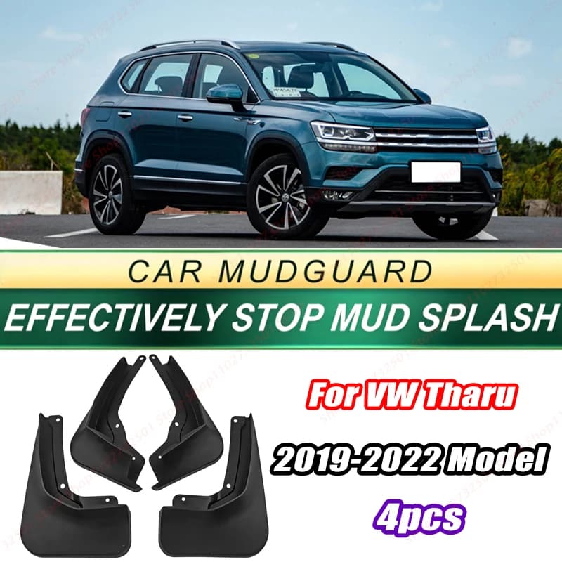 For VW Tharu 2019-2022 Model 4PCS Front Rear Mud Flaps Splash Guards Fender Mudguards Auto Accessories