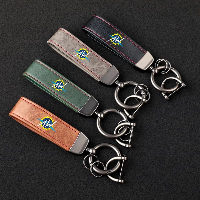 Premium material leather motorcycle key ring chain for MV Agusta F3 675 800 Brutale 800 1000  Accessories with logo