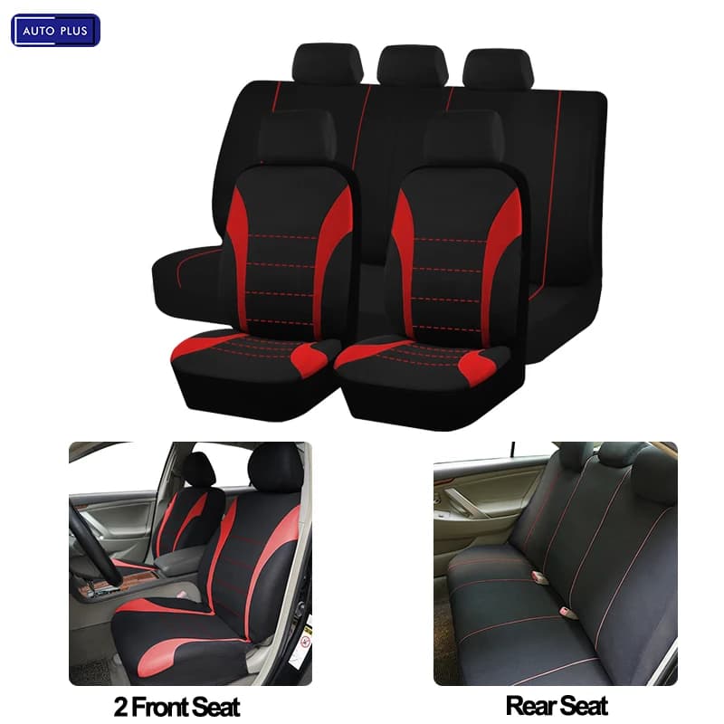 AUTOPLUS Polyester Car Seat Covers Accessories Interior Seat Cover For Car Universal Size Fit For Most Car Suv Airbag Compatible
