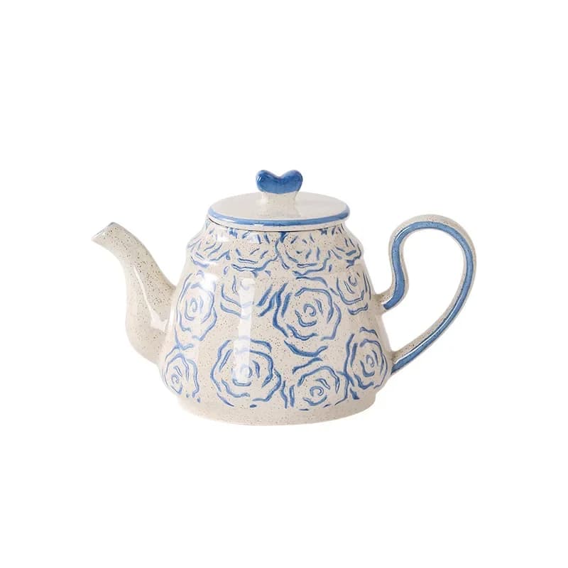 Retro style coffee cups and saucers, household ceramic latte cups, high value ins style hand-painted afternoon teacup plates