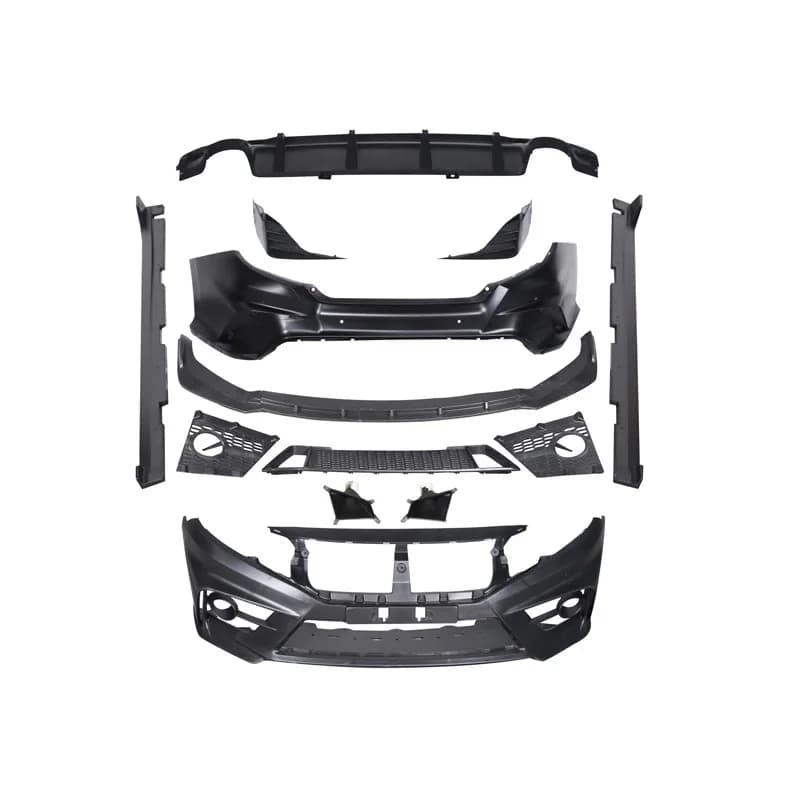 For 10th FK7 Sedan Hatchback  2016-2020 Front Bumper Front Lip Car Bumper Lip Rear Part Body Kit