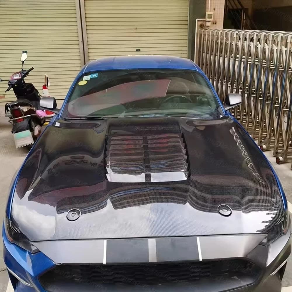 High Quality Carbon Fiber Hood GT500 Style for Mustang 2015-2023