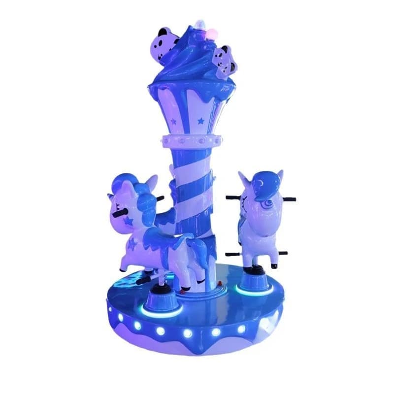Small carousel ice cream, carousel indoor children's playground video game equipment, game console