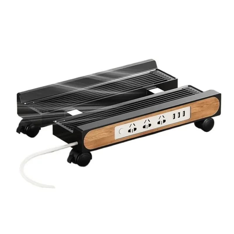 Desktop computer host bracket, mobile chassis bracket, base tray, office table rack