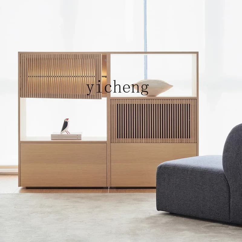 AZ  Combination Side Cabinet Bookcase Home Entrance Bookshelf Hallway Display Cabinet Furniture