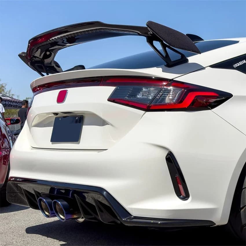 For 2022 -2026 Honda Civic FE FL FL5 Type R ABS Varis Style Rear GT Spoiler Wing Carbon Fiber Car Exterior Modification Parts