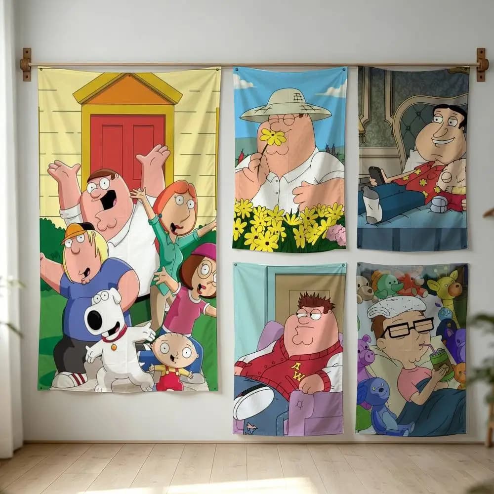 cartoon Big Pete FG-Family GuyS Flag Digital Printing Banner for Garage Wall Out Door Decoration