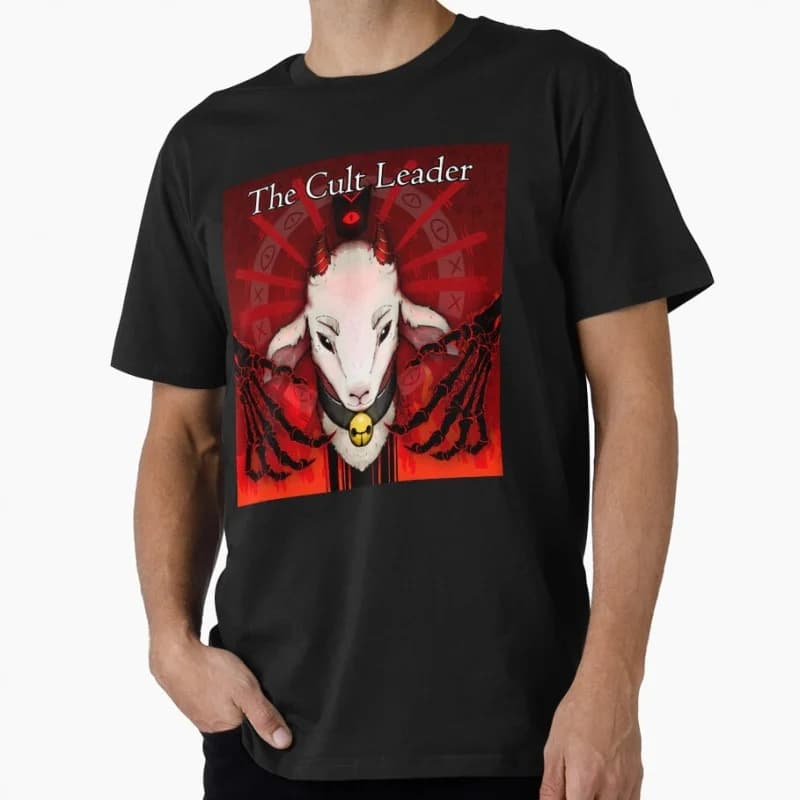 Cult leader Cult of the Lamb gift t shirt for gamer Short Sleeve Cute animals Cartoon Graphic clothes All size tops s-6xl