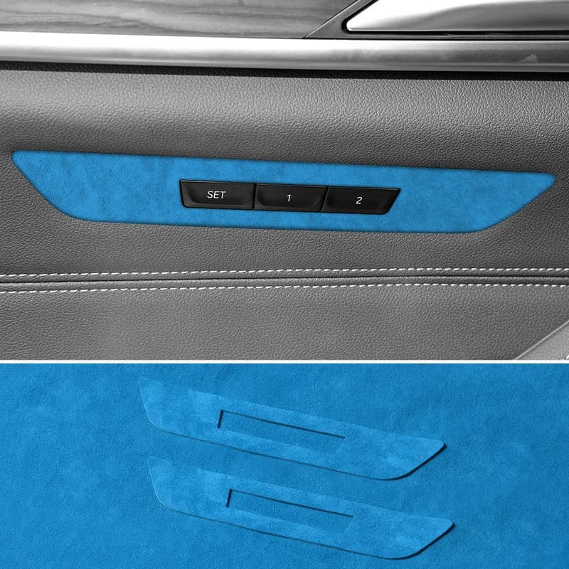 For BMW 5 Series G30 G38 6GT Side Functional Panel of Car Seat Trim Sticker Interior Custo Tuning Accessories Made of Alcantara
