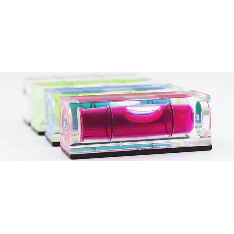 QASE Mini Magnetic Square Spirit Level Bubble Nivel Bubl Leveling Tool 10*10*29 mm Green Red Blue White Available 10pcs/Lot