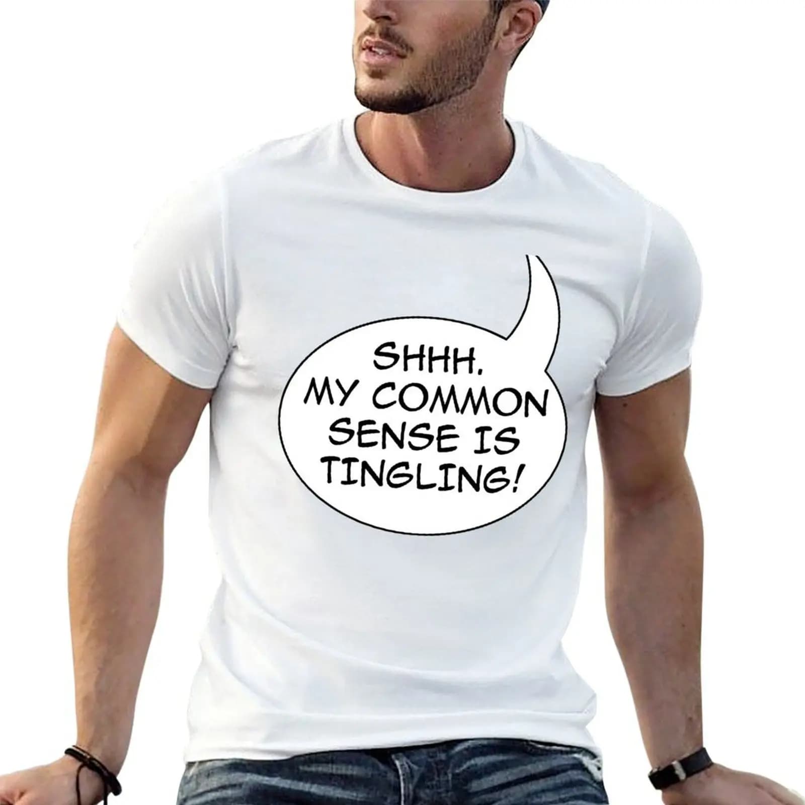 Common sense T-Shirt man clothes valentines boutique clothes mens graphic t-shirts funny