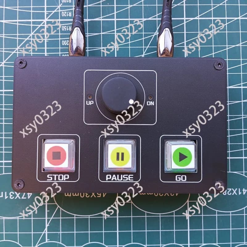 Dual Type-C Wired Controller for Sync Control of 2 Computers QLab Music Player