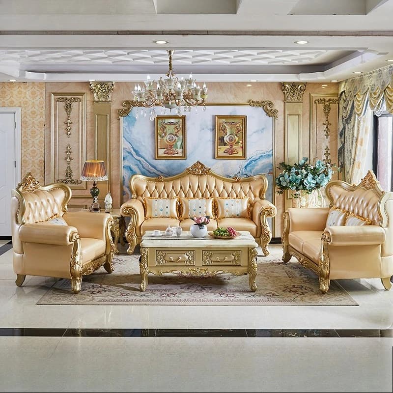 Mid Century Sectional Living Room Sofa Genuine Leather Solid Living Room Sofa Minimalist Lounge Lounge Muebles Trendy Furniture