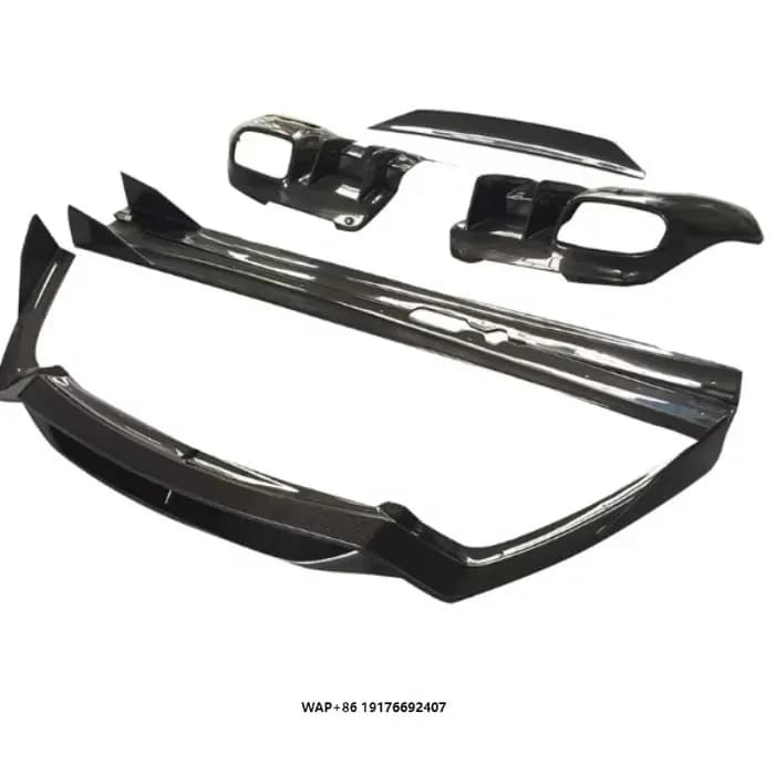 Body Kit Fit for FR F12 Style Dry Carbon Fiber Material Front Spoiler Rear Diffuser Side Skirt Rear Wing Body Parts High Quality