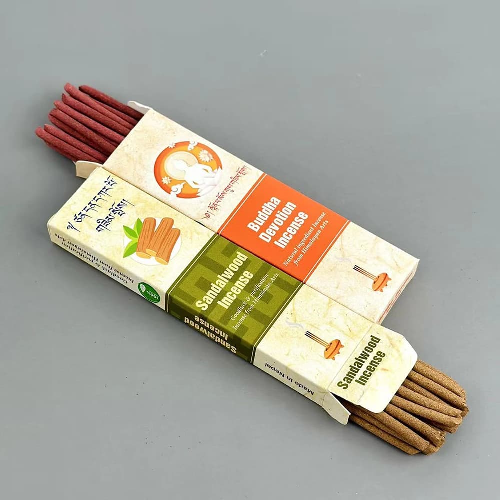 Nepalese incense sticks, Sandalwood/Buddha Devotion Incense, Indoor fresh air blessings Tibetan incense, Natural Herbal Incense