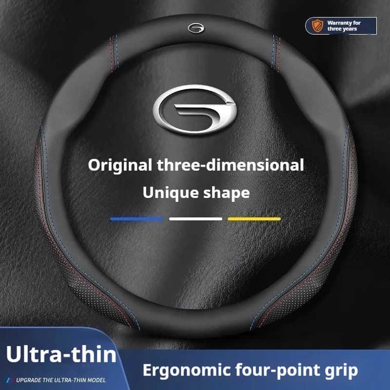 Car Suede Leather Steering Wheel Cover For Trumpchi GAC Ga3 Ga4 Ga5 Ga6 Ga8 Gs3 Gs4 Gs5 Gs6 Gs7 Gs8 M6 S7 M8 E8 E9 ES9 Gm8 EMKOO