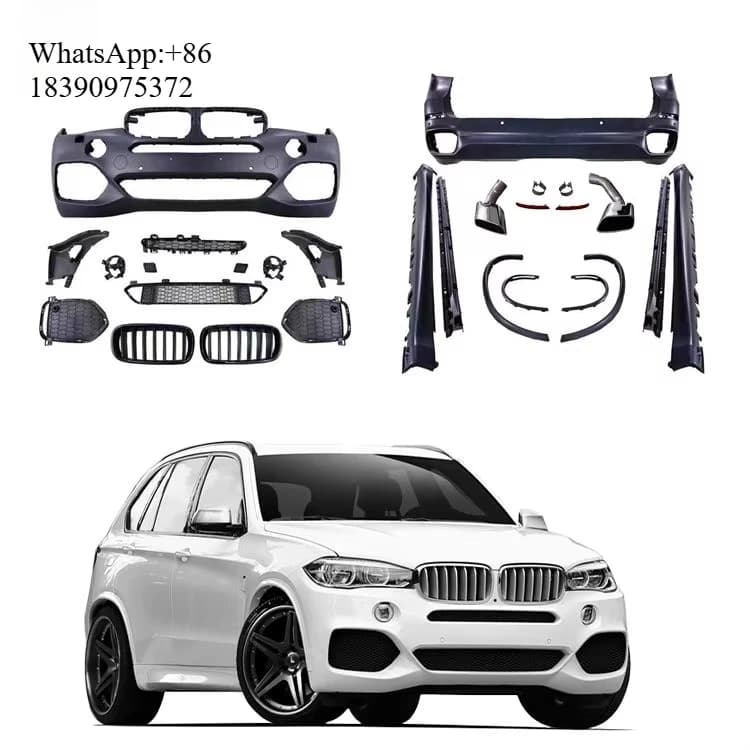 MT Style Cars Accessories for  X5 F15 Upgrade Full Set Body Kits with Front and Rear Bumper Grille Complete Side Skirts