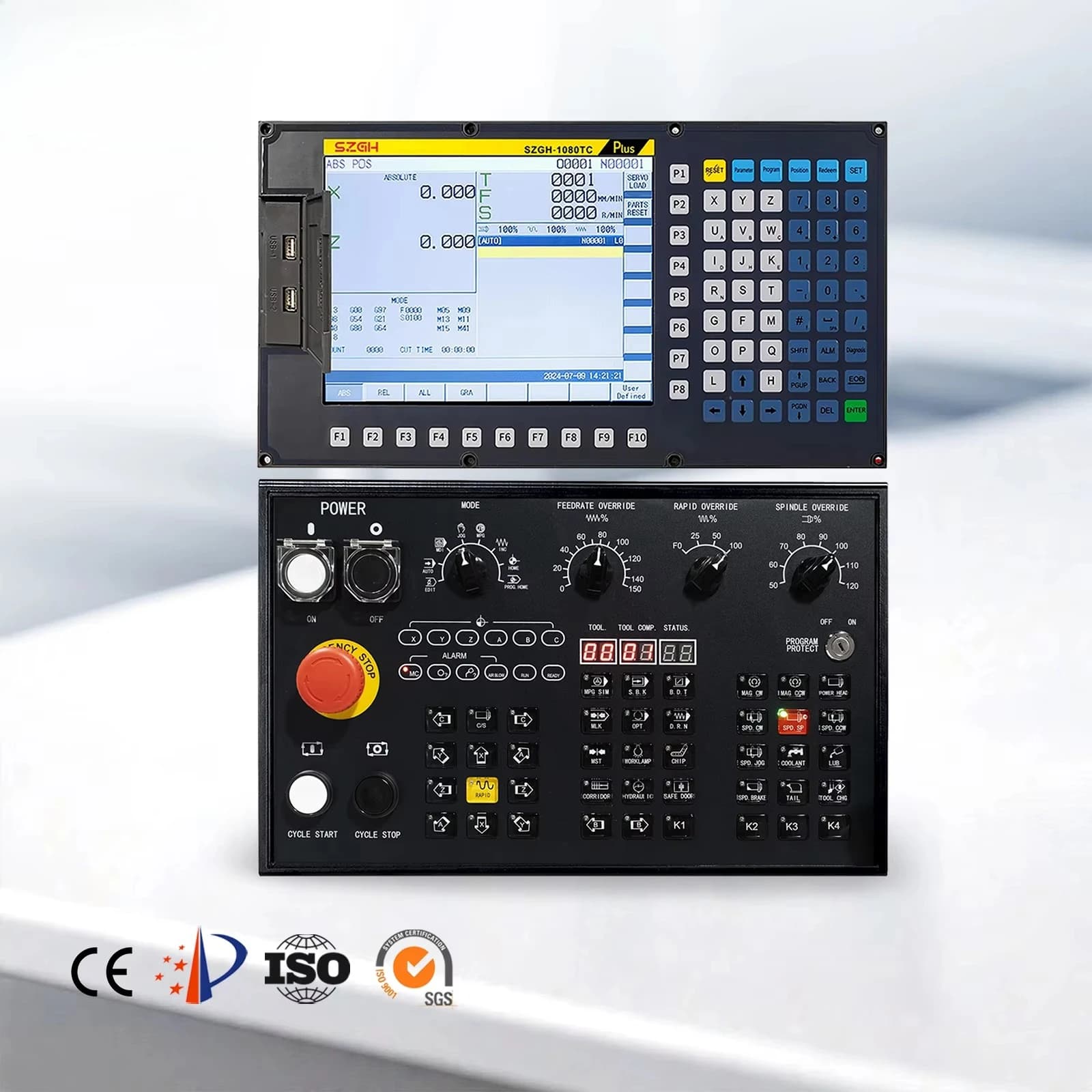Good Price 2 Axis CNC Controller Lathe Controller Support Position Feedback for  Machine