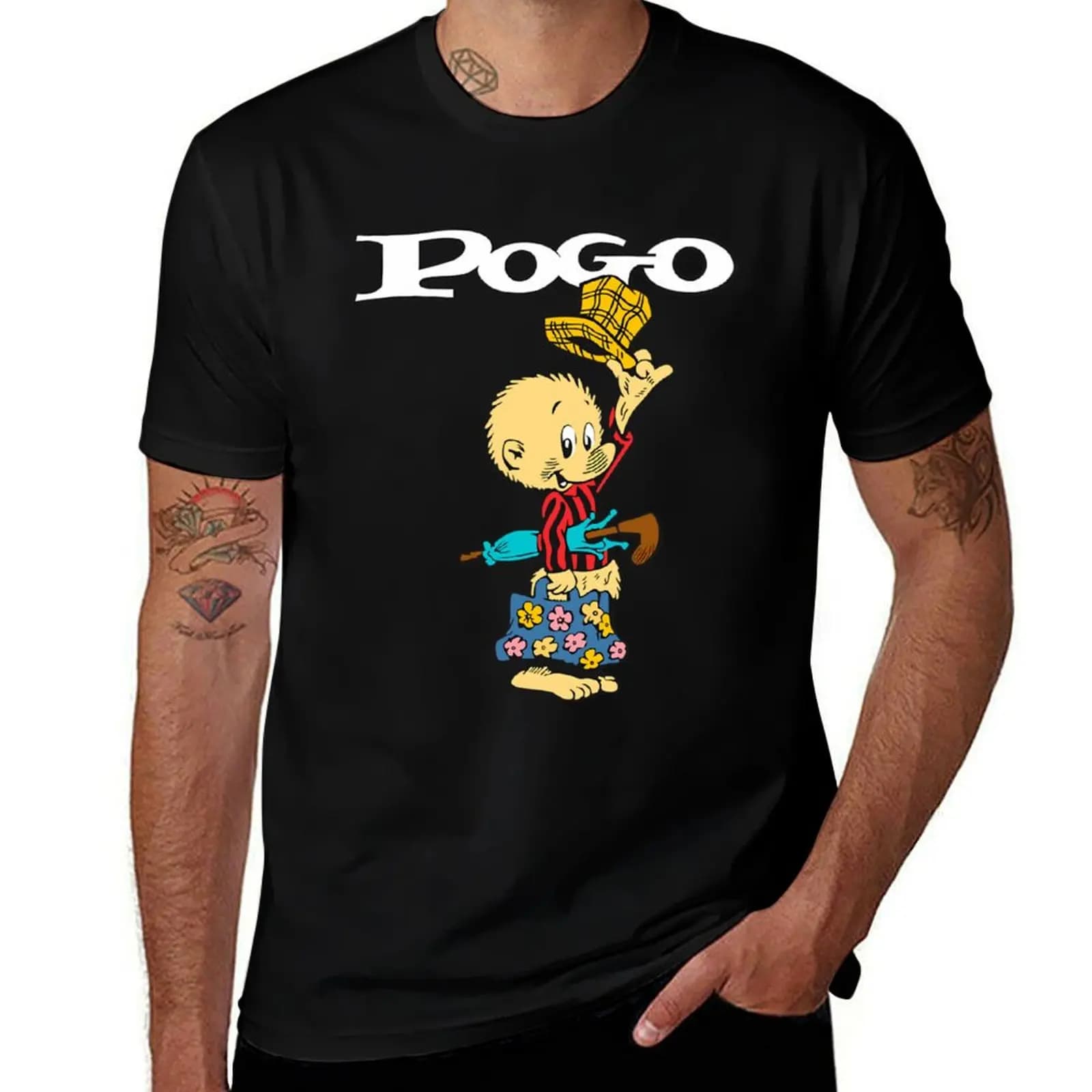 POGO POSSUM T-Shirt Street Fashion Casual Tee Shirt T-Shirt