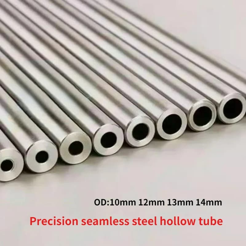 1Pcs OD 10/12/13/14mm ID 4 5 6 7 8 9 10 11 12mm Precision Seamless Pipe Hollow Round Pipe Length 500mm